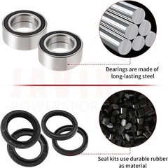 Front Wheel Bearings Seals for Honda FourTrax 300 Rancher 350 400 420 Only for 4