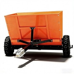 71Gal Towable Sand & Gravel Spreader 882lb Capacity ATV UTV|Towed 2″ Coupler 39″