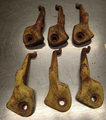 Used John Deere disc harrow scraper arms B10435 & B40434