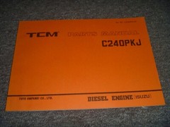 TCM C240PKJ Isuzu Diesel Engine Parts Catalog Manual PE-C240PKJD xz
