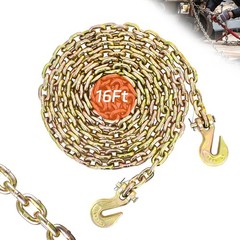 1/4″ Tow Chain | WLL 3,300 Lbs | 16FT High Strength G80 1/4 Inch x