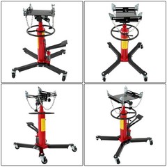 1322-1660lbs Capacity Hydraulic Transmission Jack 2 Stage Adjustable Telescoping