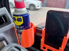 Kubota KX040-4 CAB Phone and Cup/Drink/Spray Bottle Holder