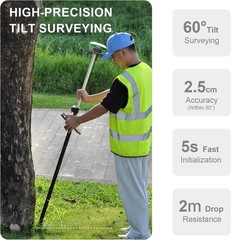 RTK GPS Land Surveying Equipment GNSS Receiver R26 V1 Rover Base With Collector
