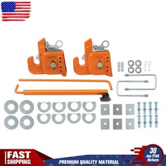 Orange Easy Change Quick Hitch w/Stabilizer Bar for Category 2 Tractor/Implement