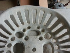 Vintage Cast Iron Tractor Seat Unbranded Painted Lot 26-16-20-N