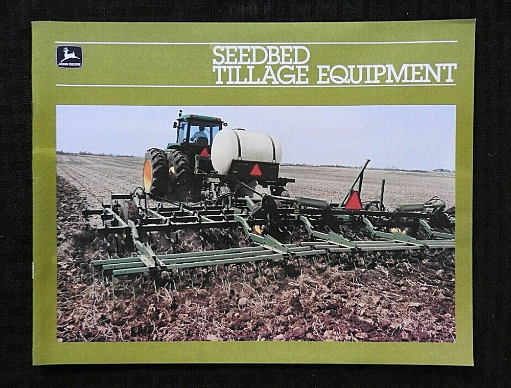 1985 JOHN DEERE CULTIVATORS HARROWS FINISHERS TILLAGE EQUIP SALES BROCHURE MINTY