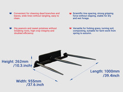 Heavy Duty 39.37 Inch Width Hay Spear Attachment For Skid Steer Loader Free Ship