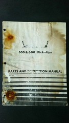 White Farm Equipment 500 & 600 Pick-Ups Parts and Instruction Manual