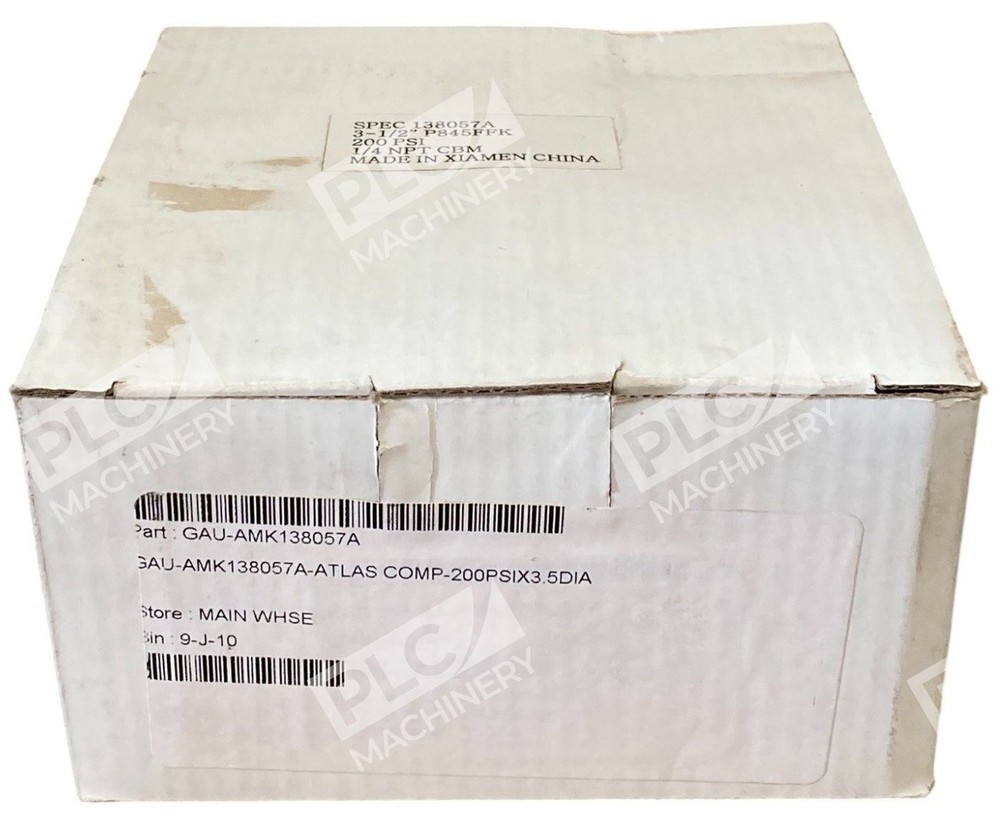 USG Ametek 3-1/2″ 0-200PSI 845FF Front Flange Pressure Gauge 138057A