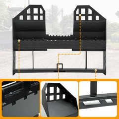 Pallet Fork Frame W/ 2″ Receiver Attachment for Skid Steer Tractor 4000LBS Heavy