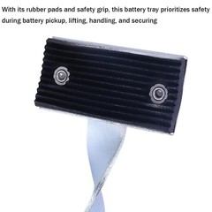 Bittwee Adjustable Battery Carrier Rack for Vehicles, ATVs, RVs, Lawn Mowers