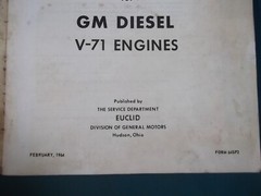 EUCLID GM 6V-71 8V-71 12V-71 16V-71 ENGINE SERVICE OVERHAUL REPAIR MANUAL