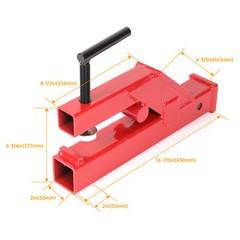 Upgraded Clamp On Trailer Hitch Ball Mount Receiver For Bobcat Tractor Bucket