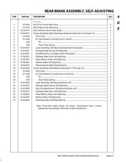 2005 2006 Gas & Electric Service Parts Manual Club Car Precedent 0406P