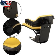 YELLOW SUSPENSION TRACTOR Seat For JOHN DEERE 1020,1530,2020,2030,2040,2155