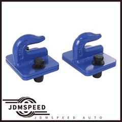 Fits For Loader Tractor Bucket 2x Blue Heavy Duty 3/8″ Bolt On Grab Hooks
