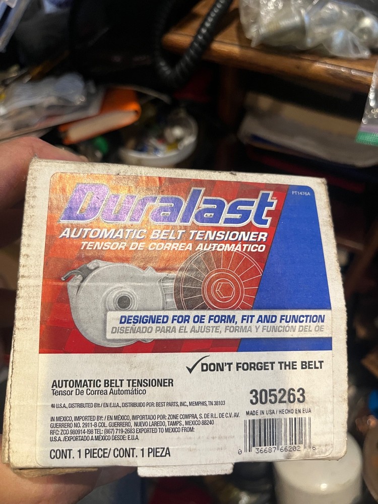 DURALAST BELT TENSIONER PART # 305263 NEW