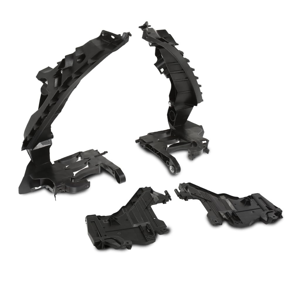 Headlight Mount Bracket Support Base LH RH Audi A4S4 B8 Allroad 08-12 Black