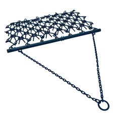 Field Tuff 6×4′ Tow Behind Heavy Duty Drag Harrow with Powder Coat Paint Finish