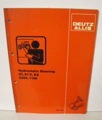 DEUTZ ALLIS SERVICE TRAINING HYDROSTATIC STEERING 07,07C,DX,6200,7100
