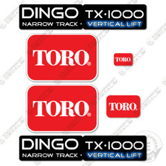 Toro Dingo TX-1000 Decal Kit Vertical Lift – 7 YEAR OUTDOOR 3M VINYL!
