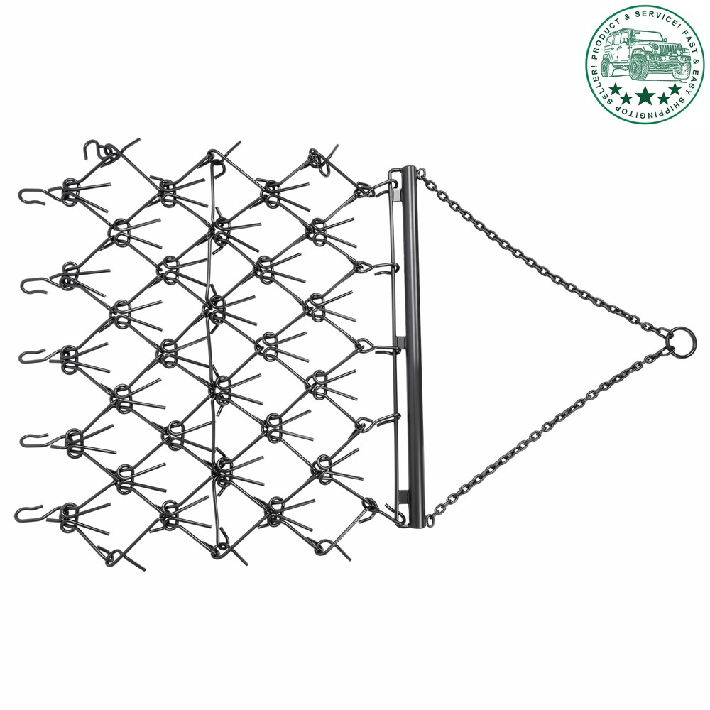 4 X 4FT Drag Harrow Tines For ATV UTVs Leveling Grading Lawn Tractors Heavy Duty
