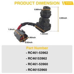 Ignition Switch for Kubota SVL75 SVL75C SVL90 SVL90C SVL95 Loader RC461-53962
