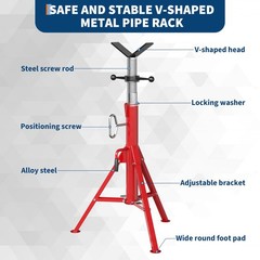 Garveetech V-Head Pipe Bracket Load Capacity 2500 Lbs Suitable For 1/2 To 12