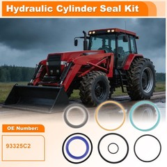 93325C2 Bucket Lift Arm Hydraulic Cylinder Seal Kit for Case IH 2250 2255 2350