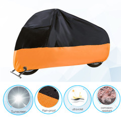 3XL Motorcycle Bike Bicycle Cover Outdoor Rain Dust Large Waterproof For Harley