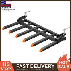 Clamp On Debris Forks to 60″ Bucket 4000Lbs On Pallet Forks Bucket Attachments