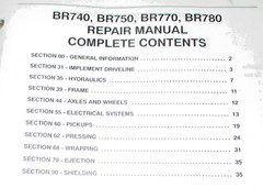 New Holland BR740 BR750 BR770 BR780 Round Baler Service Repair Manual ORIGINAL!