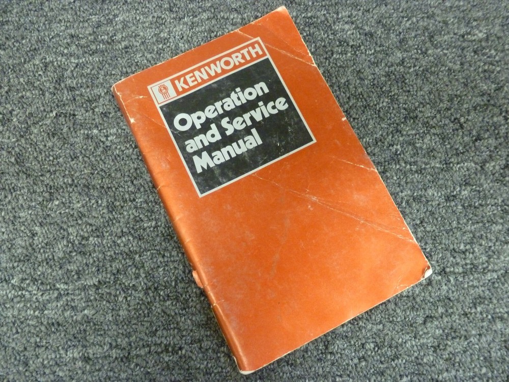 1978-1981 Kenworth K100 Semi Truck Owner Operator Maintenance Manual 1979 1980