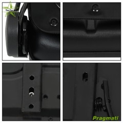 Universal Tractor Seat Adjustable Armrest and Slide Trenchers Back & Seatbelt