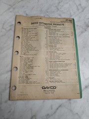 DAYCO AP-S36 AUTOMOTIVE PRODUCTS STOCKING DEALER PRICES EFFECTIVE JANUARY 27 199