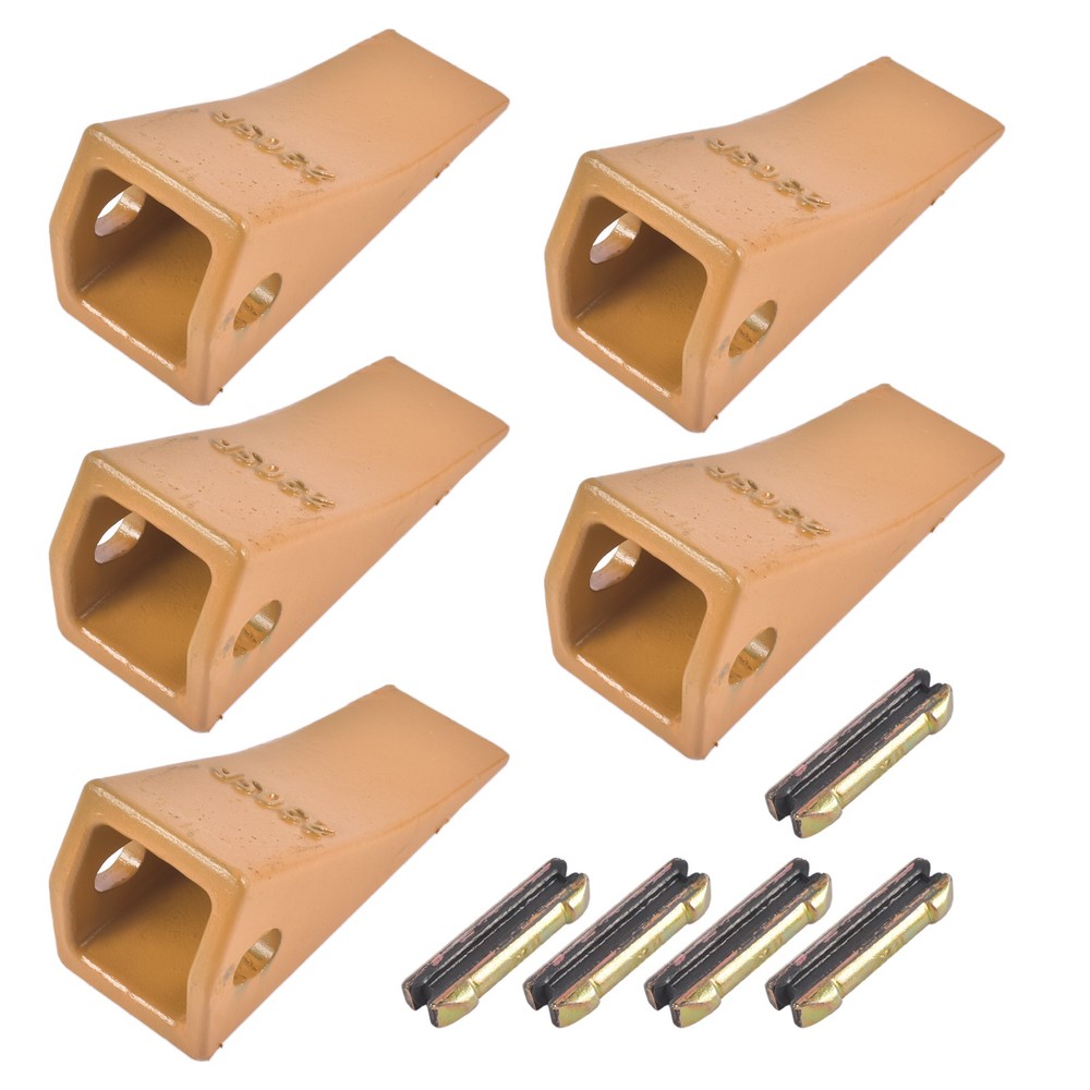 5 Pack Bucket Teeth with Flex Pins Metal Use with Any 23 & 230 Series Adapters