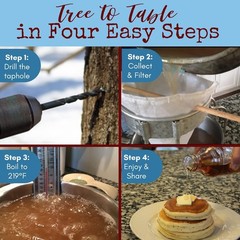 North American Maple Syrup Kit with 10 Spiles, Instruction Sheet & Recipe Cards