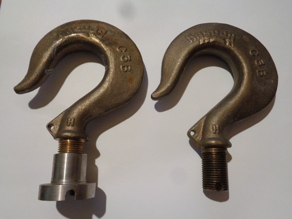 2 Crosby C3B Brass Hooks
