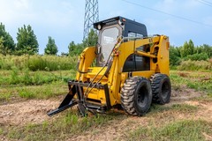 Heavy Duty Hydraulic Post &Tree Puller Attachment Fit Bobcat Skid Steer Loader