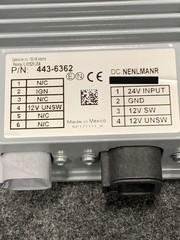 CAT Caterpillar 24V to 12V Power Converter 443-6362