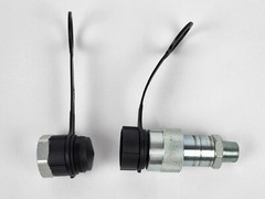 Hydraulic Coupler Set for TEMCo Pumps and Cylinders ISO 14540 Male + Female 3/8