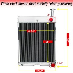 4 Row Radiator Fit International 886 986,1066 1086 1466 1486 #A121725C1, 71611C1