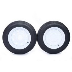 2 x Tires with 2 White Rim Weight: 36.38 lbs Rim Width: 4″ millionparts