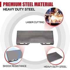 1/2″ thick Skid Steer Mount Plate Adapter Loader Quick Tach Attachment