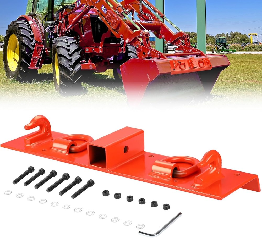 GARVEE Tractor Grab Hooks Bolt On Compact Tractor Bucket Hooks 2″