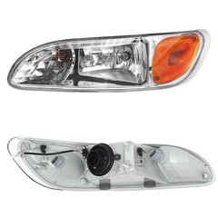 Headlight Assembly Fit Peterbilt 337 386 387 325 330 335 Chrome ABS Truck Lights