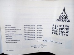 Ersatzeilliste KHD Deutz – 2974146 – F 3-6 L 912/W – SPARE PARTS CATALOGUE