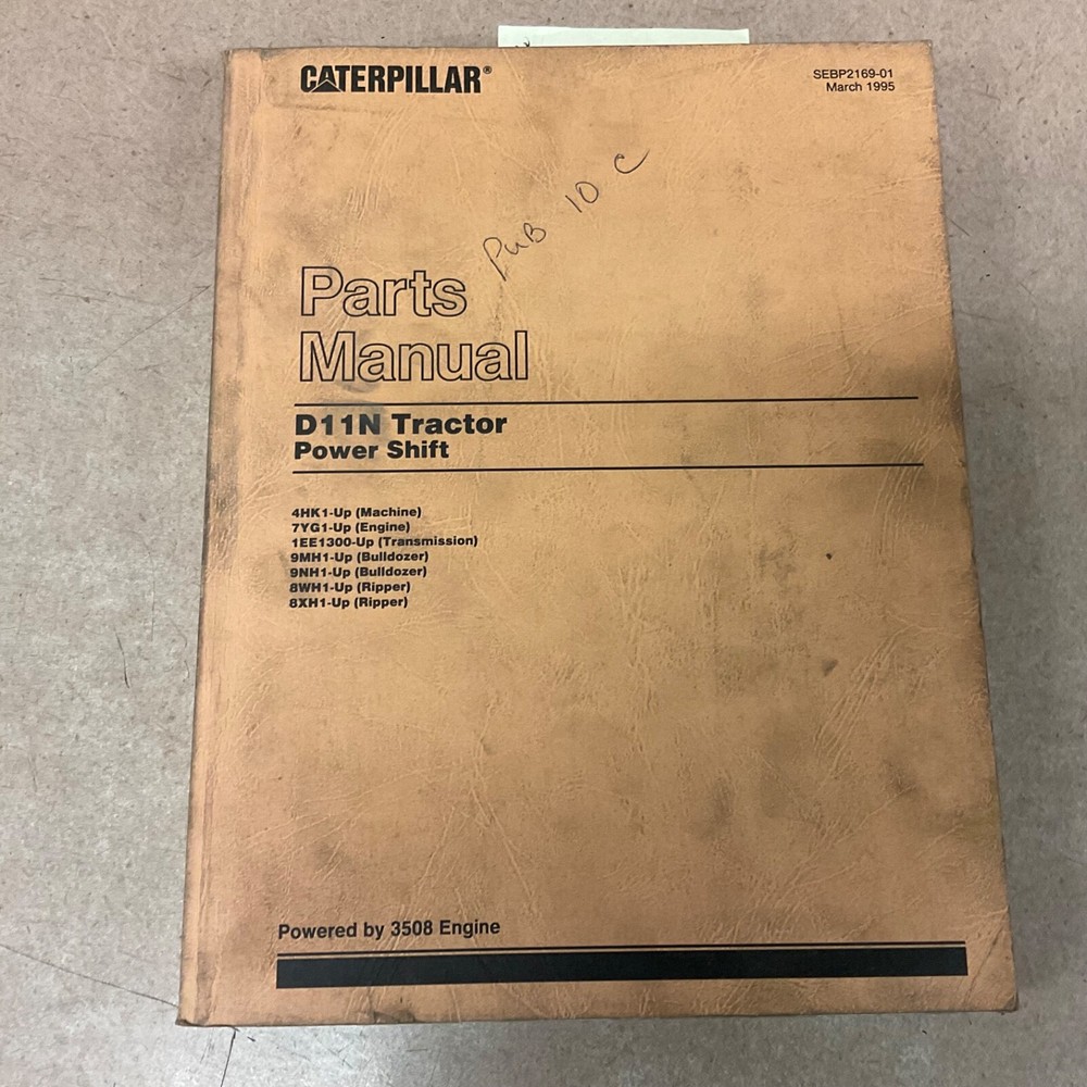 CAT Caterpillar D11N PARTS MANUAL BOOK CATALOG LIST TRACTOR BULLDOZER sn 4HK