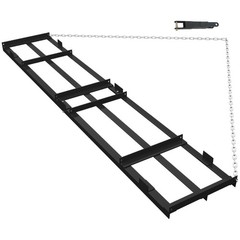 6Ft Heavy Duty Tow Behind Drag Harrow w/6ft Chain Driveway Grader Landscape Rake